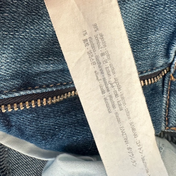 Zara (8) Cropped and Cuffed Dark Wash Blue Denim - Picture 5 of 13